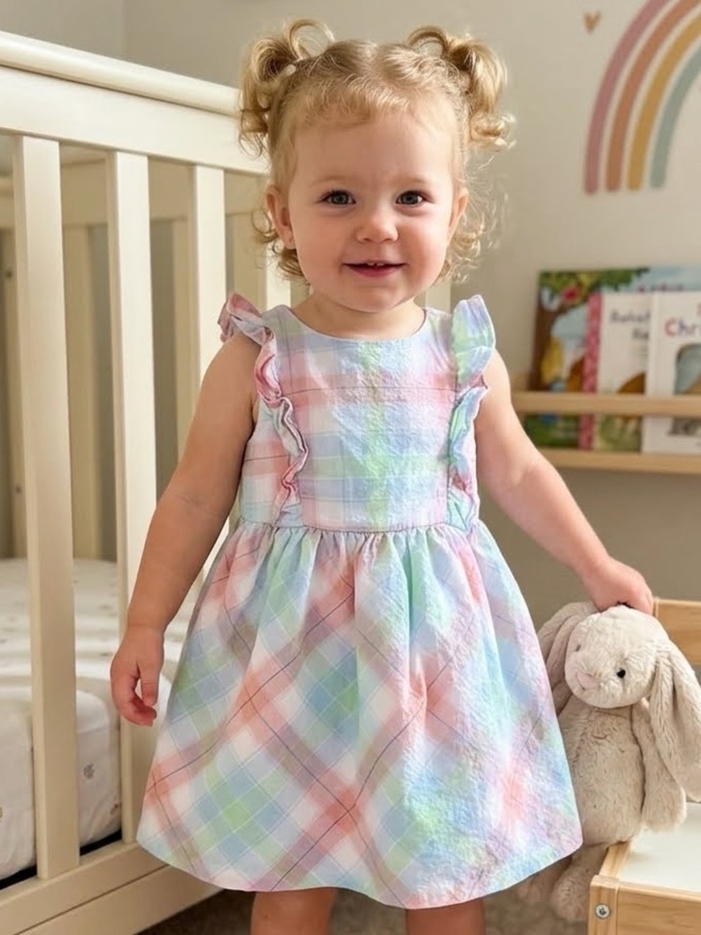 Carter’s Plaid Pastel Toddler Dress- 18 months